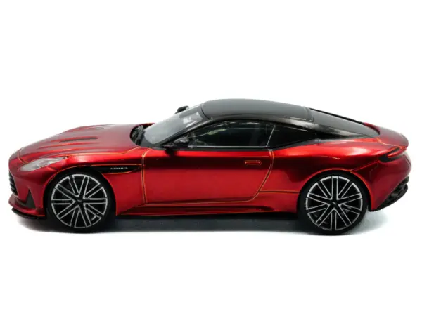 2023 Aston Martin DB12 Coupe Hyper Red Metallic with Black Top 1/43 Diecast Model Car by Solido #2