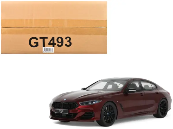 2023 BMW M850I xDrive M Performance Aventurine Red with Carbon Top 1/18 Model Car by GT Spirit #1