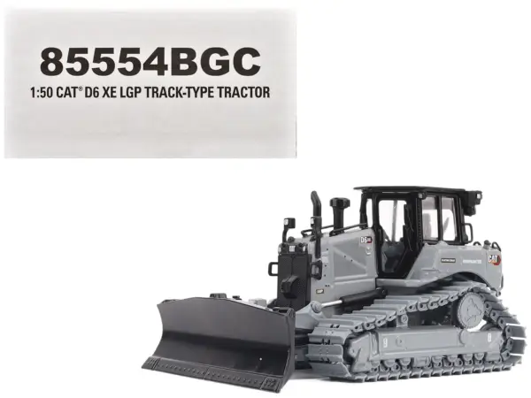 CAT Caterpillar D6 LGP VPAT Track Type Tractor with Operator Gray "Centennial Series" 1/50 Diecast Model by Diecast Masters #1