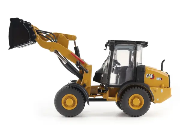 CAT Caterpillar 906 Compact Wheel Loader Yellow with Operator "High Line Series" 1/50 Diecast Model by Diecast Masters #4