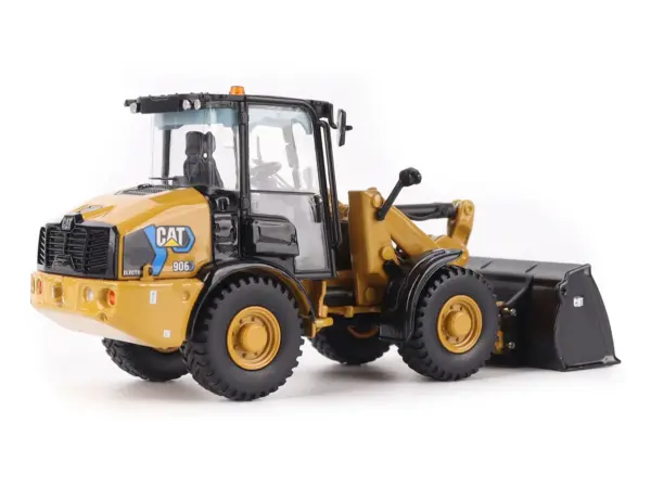 CAT Caterpillar 906 Electric Compact Wheel Loader Yellow with Operator "High Line Series" 1/50 Diecast Model by Diecast Masters #4