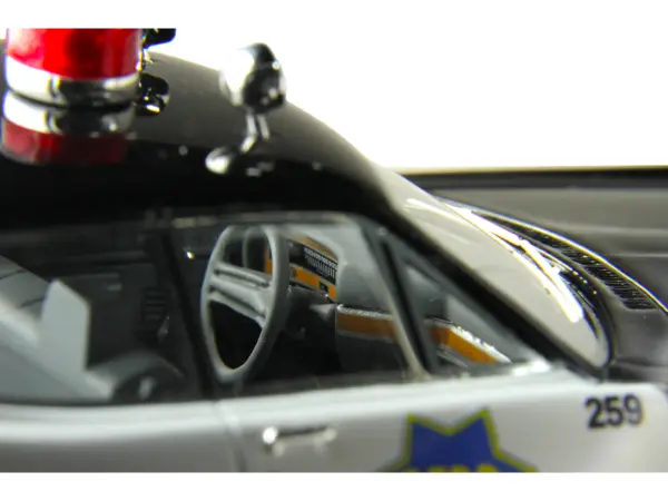 1970 Ford Custom Police Car "San Francisco Police Department" Black and White Limited Edition to 200 pieces Worldwide 1/43 Model Car by Goldvarg Collection #2