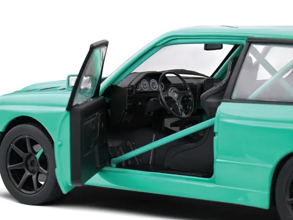1990 BMW E30 M3 Custom "Drift Missile" Blue 1/18 Diecast Model Car by Solido #4