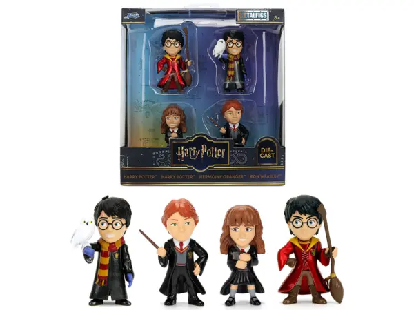 Set of 4 Diecast Figures "Harry Potter" "Metalfigs" Series by Jada #1