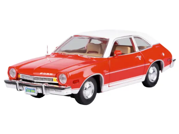 1974 Ford Pinto Orange with White Top "Forgotten Classics" Series 1/24 Diecast Model Car by Motormax #2