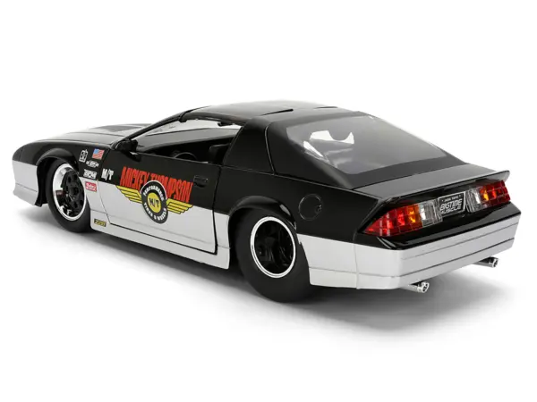 1985 Chevrolet Camaro Z28 "Mickey Thompson" Black and Silver Metallic "Bigtime Muscle" Series 1/24 Diecast Model Car by Jada #5