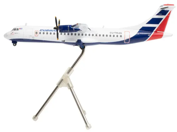 ATR 72-200 Commercial Aircraft "Cubana de Aviacion" (CU-T1548) White with Red and Blue Tail "Gemini 200" Series 1/200 Diecast Model Airplane by GeminiJets #2