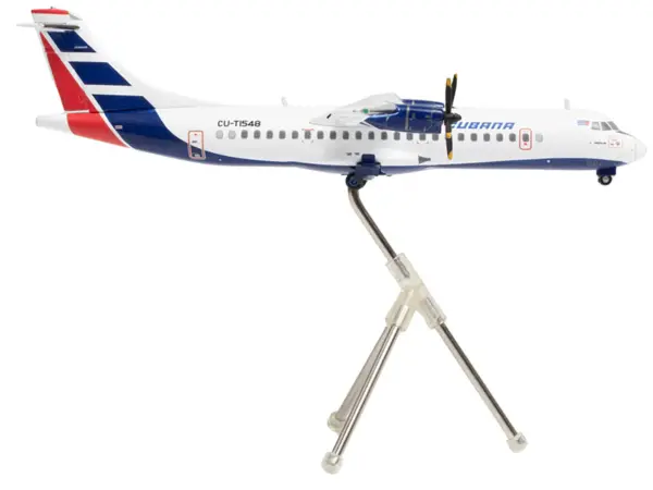 ATR 72-200 Commercial Aircraft "Cubana de Aviacion" (CU-T1548) White with Red and Blue Tail "Gemini 200" Series 1/200 Diecast Model Airplane by GeminiJets #3