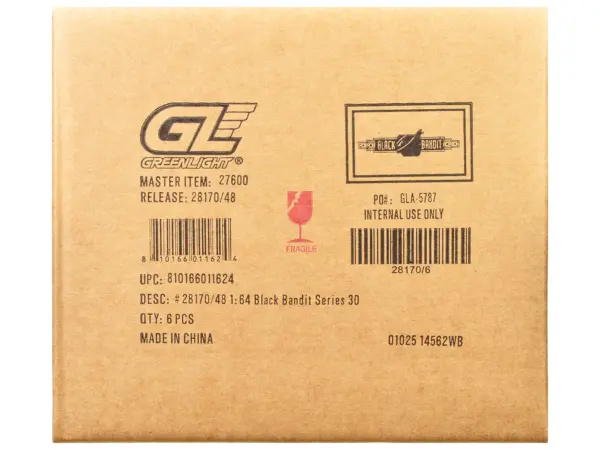 "Black Bandit" 6 piece Set Series 30 1/64 Diecast Model Cars by Greenlight #3