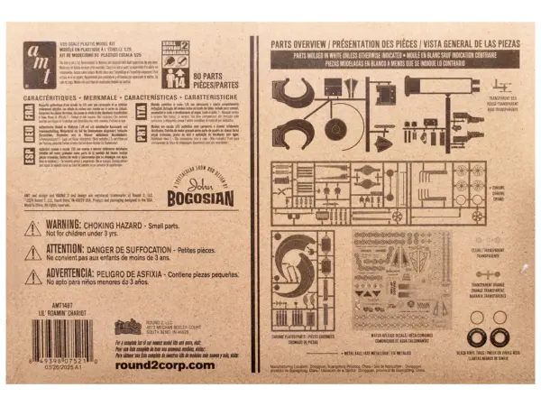 Skill 2 Model Kit "Lil' Roamin'" Chariot Show Rod 1/25 Scale Model by AMT #4