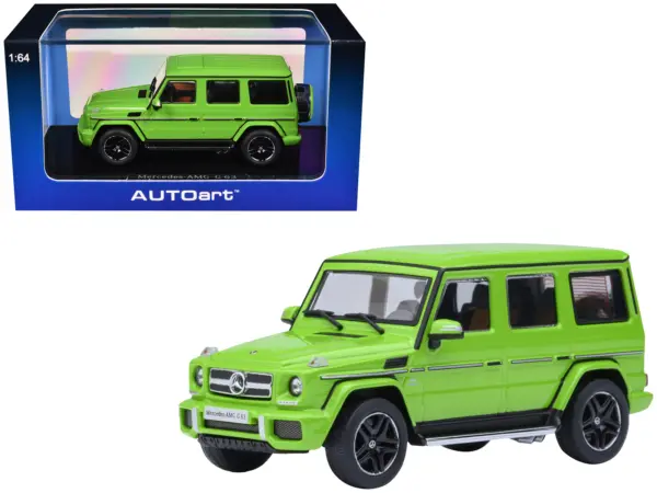 2017 Mercedes-Benz AMG G 63 Alien Green 1/64 Model Car by Autoart #1