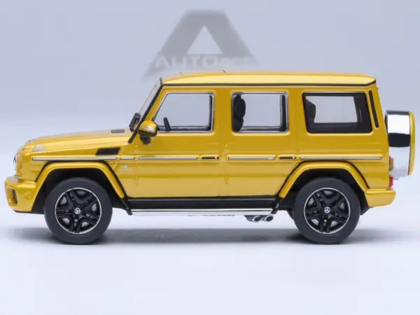 2017 Mercedes-Benz AMG G 63 Solar Beam Yellow 1/64 Model Car by Autoart #2