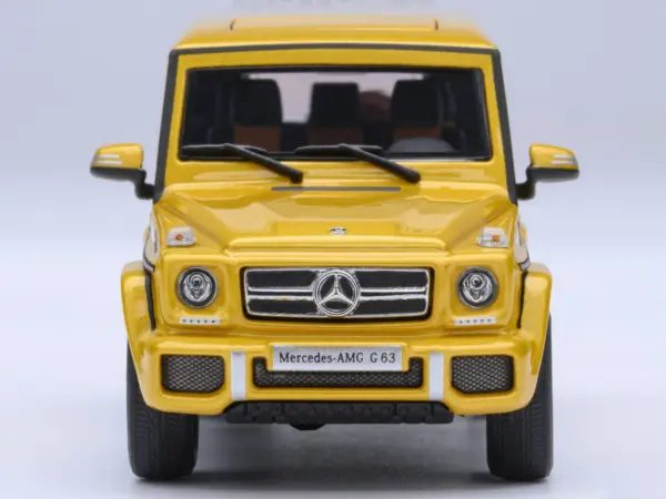 2017 Mercedes-Benz AMG G 63 Solar Beam Yellow 1/64 Model Car by Autoart #4