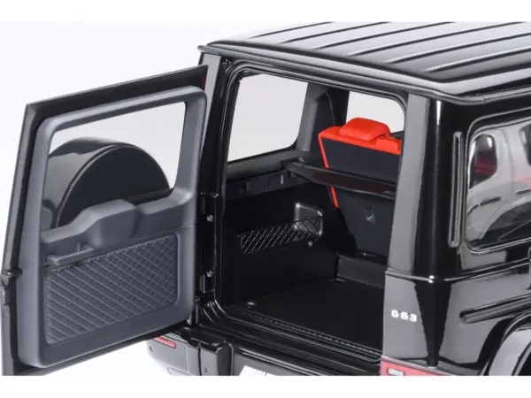 2019 Mercedes-Benz AMG G63 Black with Red Interior 1/18 Model Car by Autoart #5