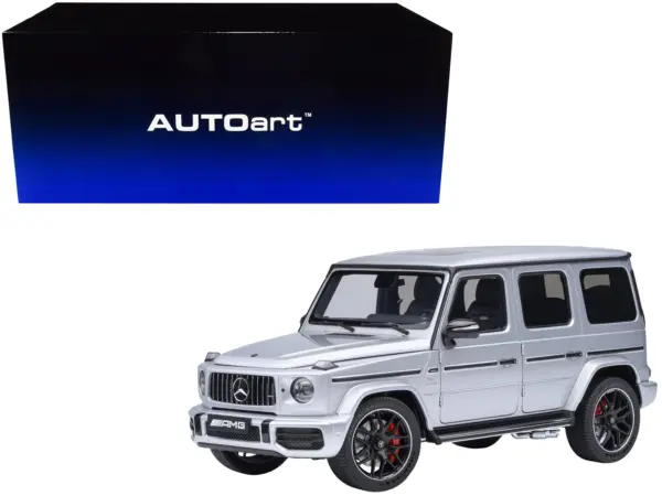 2019 Mercedes-Benz AMG G63 Iridium Silver Metallic 1/18 Model Car by Autoart #1