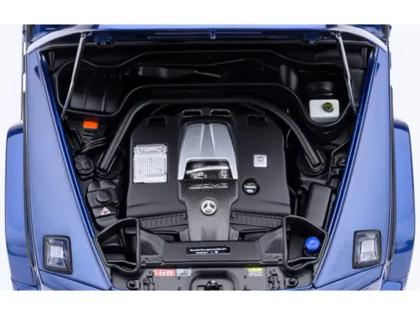 2019 Mercedes-Benz AMG G63 Brilliant Blue Metallic 1/18 Model Car by Autoart #3