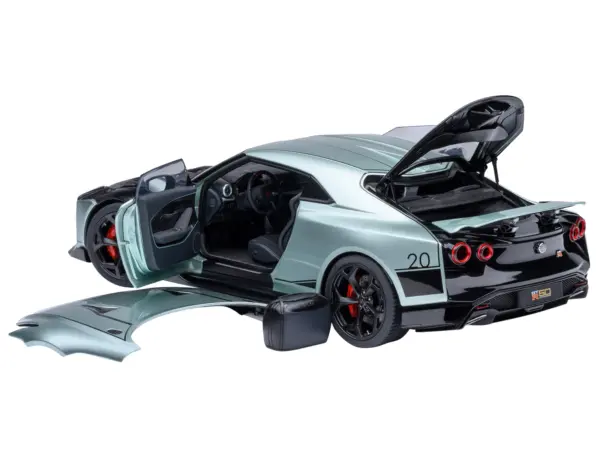 Nissan GT-R50 By ItalDesign Green Metallic and Black 1/18 Model Car by Autoart #2