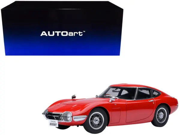 1967 Toyota 2000GT RHD (Right Hand Drive) Red 1/18 Model Car by Autoart #1