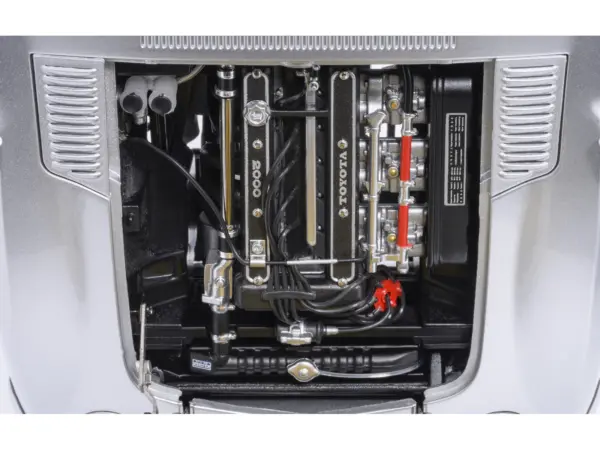 1967 Toyota 2000GT RHD (Right Hand Drive) Silver Metallic 1/18 Model Car by Autoart #3