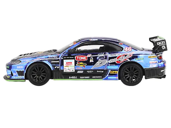 Nissan Silvia (S15) D-MAX RHD (Right Hand Drive) #46 Masao Suenaga "D-MAX Racing" "D1 Grand Prix" (2023) Limited Edition 1/64 Diecast Model Car by Mini GT #2