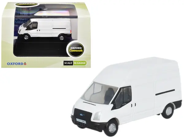 2006 Ford Transit LWB High Roof Van White 1/148 (N) Scale Diecast Model Car by Oxford Diecast #1