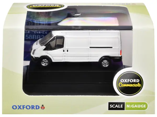 2006 Ford Transit LWB High Roof Van White 1/148 (N) Scale Diecast Model Car by Oxford Diecast #3