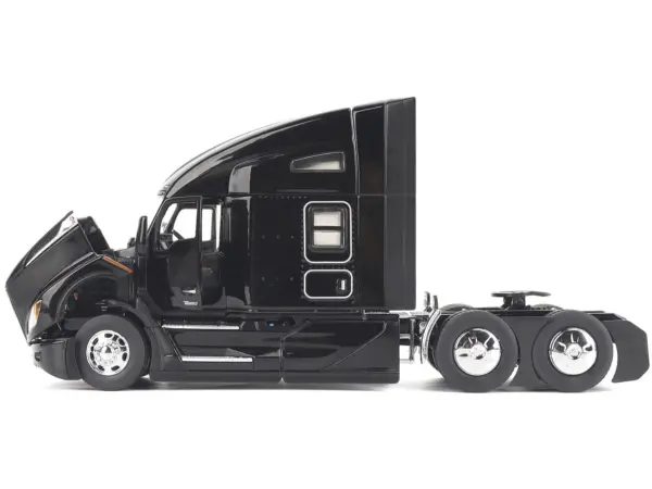 Kenworth T680 76" High Roof Sleeper Cab Truck Tractor Black "Transport Series" 1/50 Diecast Model by Diecast Masters #4