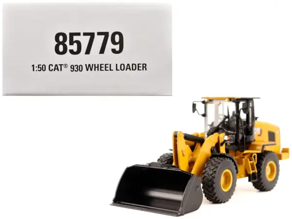 CAT Caterpillar 930 Wheel Loader with Operator Yellow "High Line" Series 1/50 Diecast Model by Diecast Masters #1