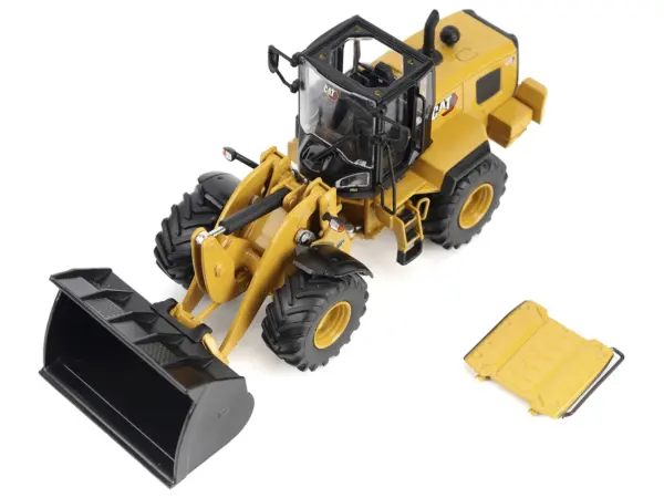 CAT Caterpillar 938 Wheel Loader with Operator Yellow "High Line" Series 1/50 Diecast Model by Diecast Masters #3