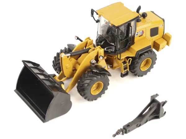 CAT Caterpillar 938 Wheel Loader with Operator Yellow "High Line" Series 1/50 Diecast Model by Diecast Masters #4