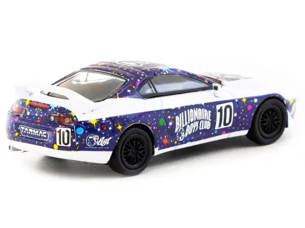 Toyota Supra RHD (Right Hand Drive) #10 "Billionaire Boys Club" Purple and White with Graphics "Hobby64" Series 1/64 Diecast Model Car by Tarmac Works #3
