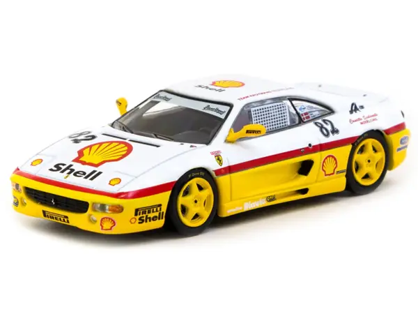 Ferrari F355 Challenge #82 Peter Andersen "Team Kroymans - Shell Oil" "Ferrari F355 Challenge" (1999) "Hobby64" Series 1/64 Diecast Model Car by Tarmac Works #2