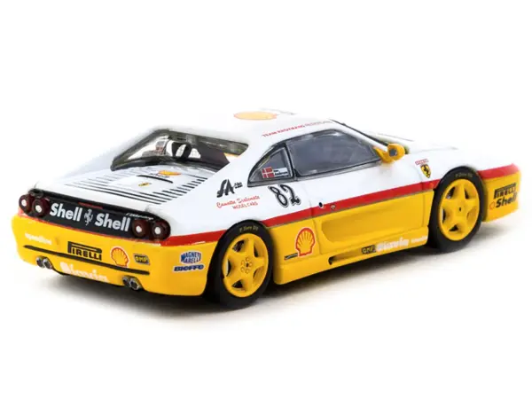 Ferrari F355 Challenge #82 Peter Andersen "Team Kroymans - Shell Oil" "Ferrari F355 Challenge" (1999) "Hobby64" Series 1/64 Diecast Model Car by Tarmac Works #3