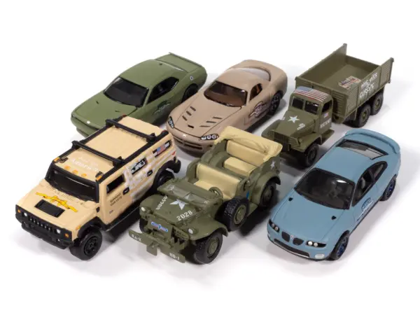 "Military" Set B of 6 pieces 2025 Release 1 Limited Edition Diecast Models by Johnny Lightning #2