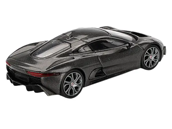 Jaguar C-X75 "Test Car" Black Carbon Limited Edition 1/64 Diecast Model Car by Mini GT #3