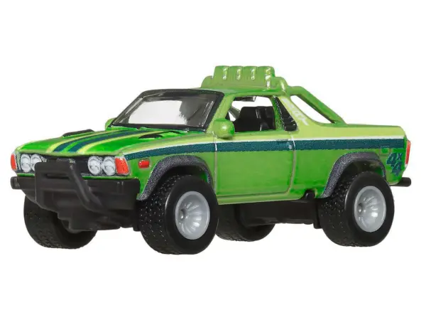 Subaru BRAT Utility Truck Green Metallic with Stripes "HW Off Road" Series Diecast Model Car by Hot Wheels #2