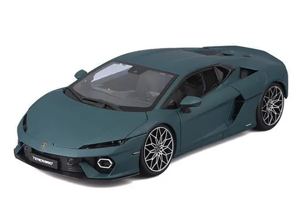 Lamborghini Temerario Matt Blue Metallic 1/18 Diecast Model Car by Bburago #2