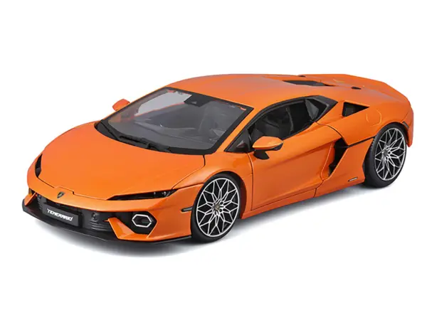 Lamborghini Temerario Orange Metallic 1/18 Diecast Model Car by Bburago #2