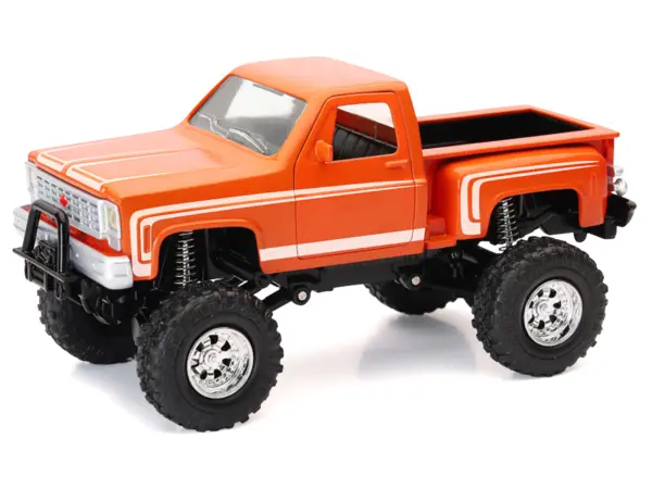 Chevrolet Sport Step Side Pickup Truck Orange with White Graphics "Xtreme Off-Road" Series 1/30 Diecast Model by New Ray #2