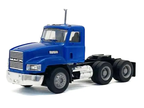 Mack 603 Short Day Cab Blue Metallic 1/87 (HO) Plastic Model Car by Promotex #2