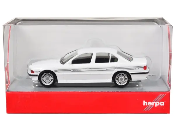 BMW Alpina B12 White 1/87 (HO) Plastic Model Car by Herpa #3