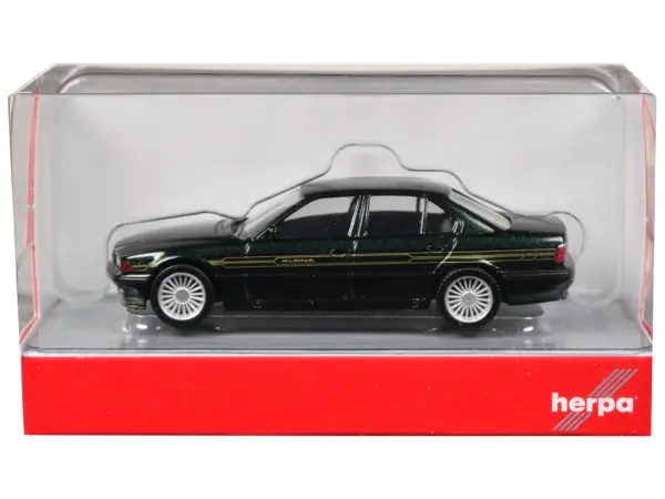 BMW Alpina B12 Green Metallic 1/87 (HO) Plastic Model Car by Herpa #3