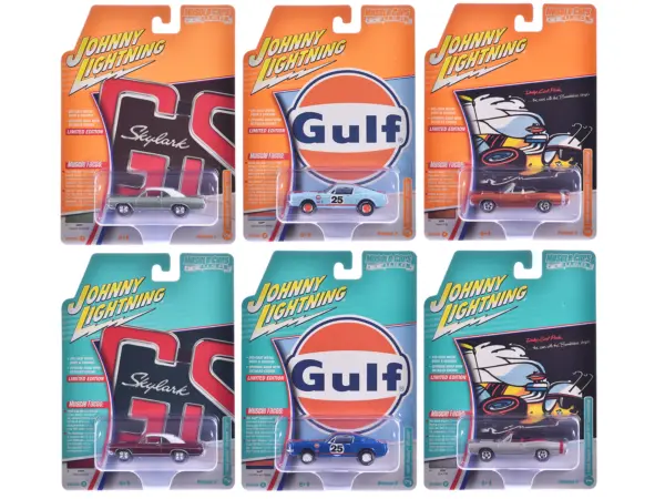 "Muscle Cars USA" 2025 Release 2 Set of 6 pieces 1/64 Diecast Model Cars by Johnny Lightning #1