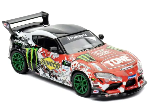 Toyota Pandem GR Supra RHD (Right Hand Drive) Daigo Saito "D1 Grand Prix" (2024) 1/64 Diecast Model Car by Pop Race #2