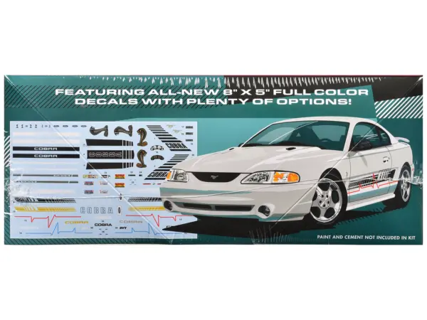 Skill 2 Model Kit 1997 Ford Mustang Cobra 1/25 Scale Model by AMT #3