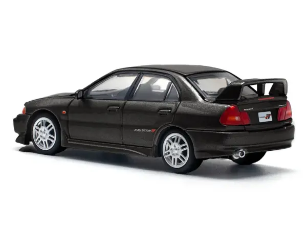 Mitsubishi Lancer Evolution IV RHD (Right Hand Drive) Pyrenees Black Pearl 1/64 Diecast Model Car by Pop Race #4