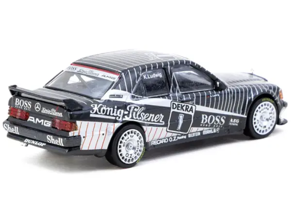 Mercedes-Benz 190 E 2.5-16 EVO 1 #1 Klaus Ludwig "Deutsche Tourenwagen Meisterschaft (DTM)" (1989) "Global64" Series 1/64 Diecast Model by Tarmac Works #2