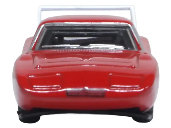 1969 Dodge Charger Daytona Red with White Stripe 1/87 (HO) Scale Diecast Model Car by Oxford Diecast #3