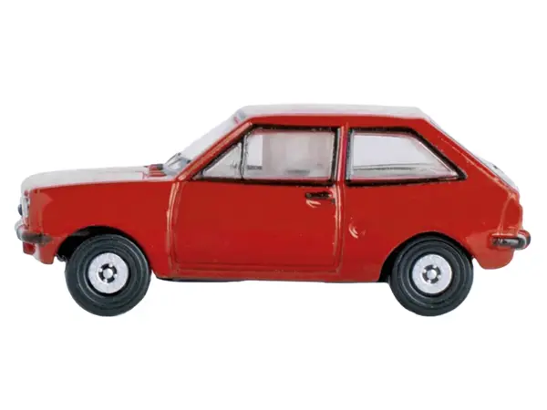Ford Fiesta Mk1 RHD (Right Hand Drive) Venetian Red 1/148 (N) Scale Diecast Model Car by Oxford Diecast #2
