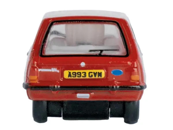 Ford Fiesta Mk1 RHD (Right Hand Drive) Venetian Red 1/148 (N) Scale Diecast Model Car by Oxford Diecast #4